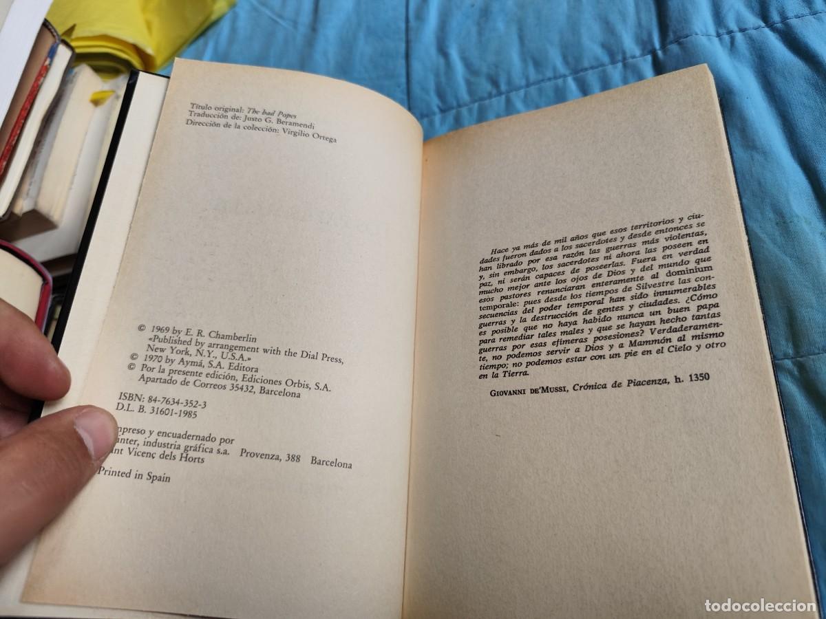 Libros de segunda mano: LOS PAPAS MALOS / E.R.CHAMBERLIN / EVA 210 / ORBIS - Foto 7