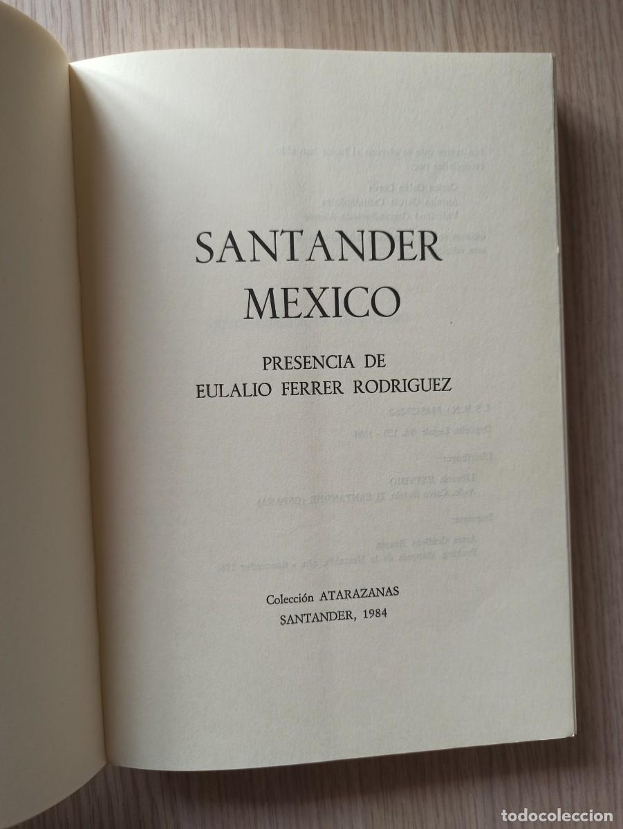 Libros de segunda mano: SANTANDER MEXICO de E. Ferrer (Ed. Estudio) a&ntilde;o 1984 - Foto 2