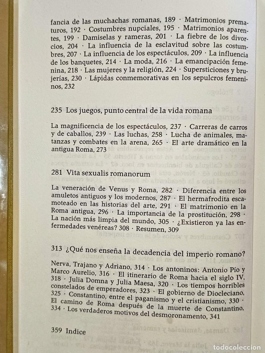 Libros de segunda mano: Las costumbres y el amor en la antigua Roma - Foto 5