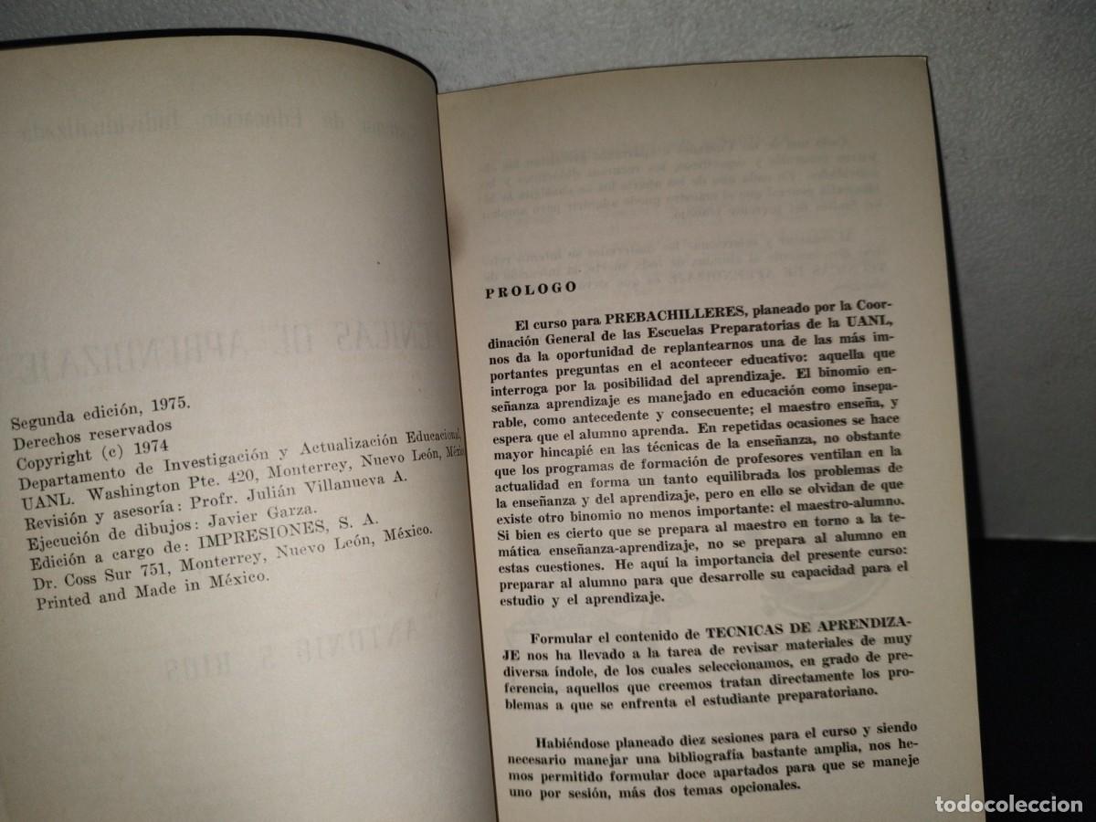 Libros de segunda mano: 108- T&Eacute;CNICAS DE APRENDIZAJE - ANTONIO S. R&Iacute;OS - Foto 4