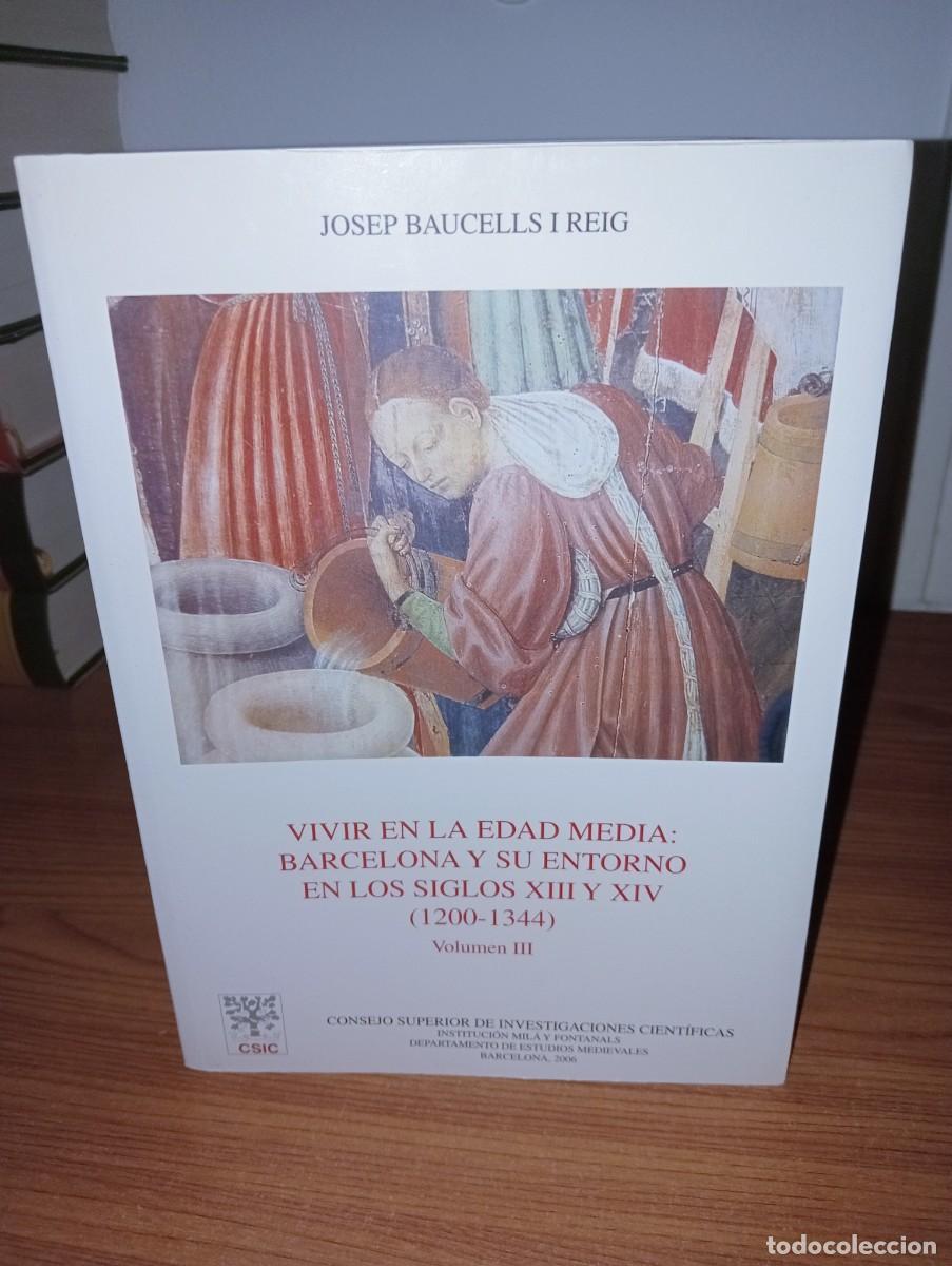 Libros de segunda mano: Vivir en la edad media: Barcelona - Foto 1