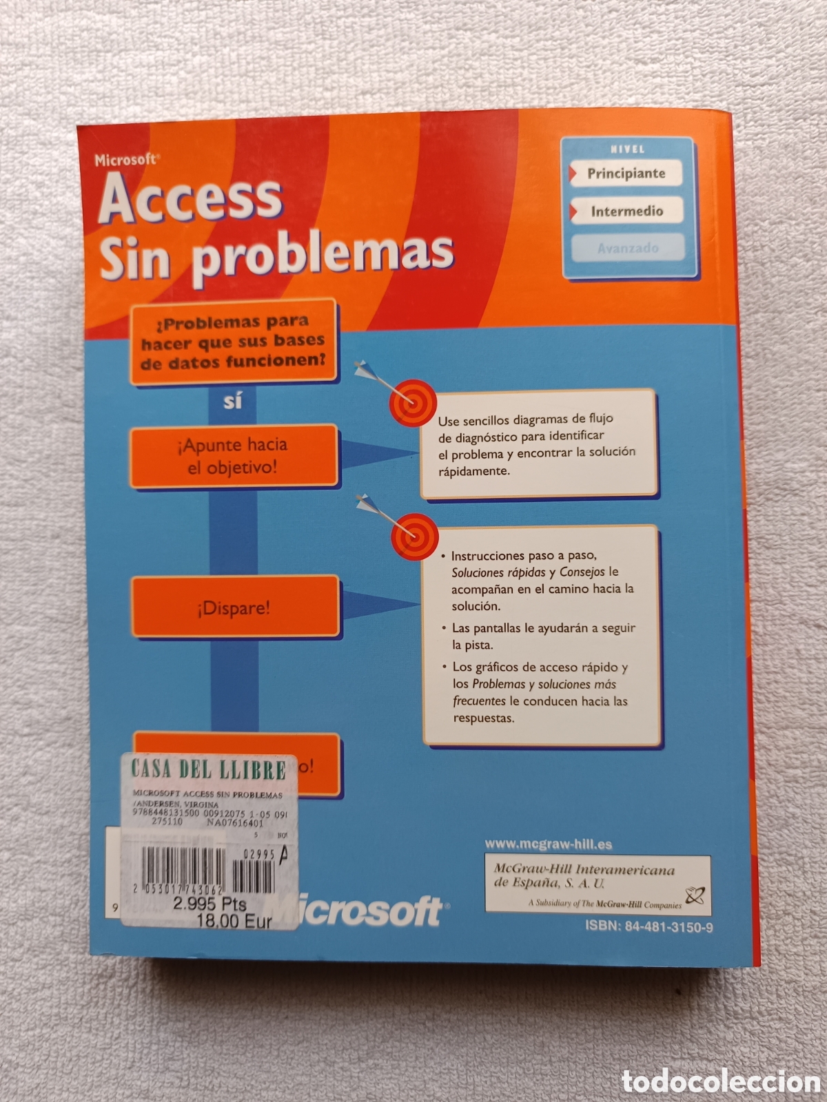 Libros de segunda mano: MICROSOFT ACCESS SIN PROBLEMAS VIRGINIA ANDERSEN MCGRAW-HILL 2001 - Foto 2