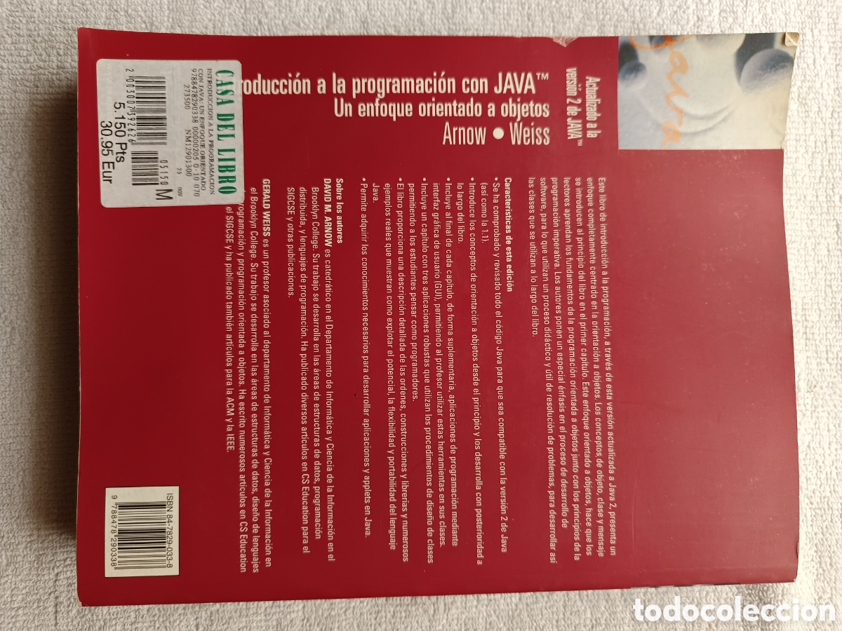 Libros de segunda mano: Introducci&oacute;n a la programaci&oacute;n con Java. Un enfoque orientado a objetos - Foto 2