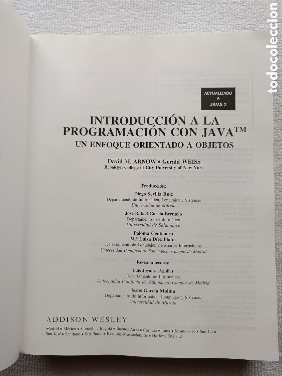 Libros de segunda mano: Introducci&oacute;n a la programaci&oacute;n con Java. Un enfoque orientado a objetos - Foto 3