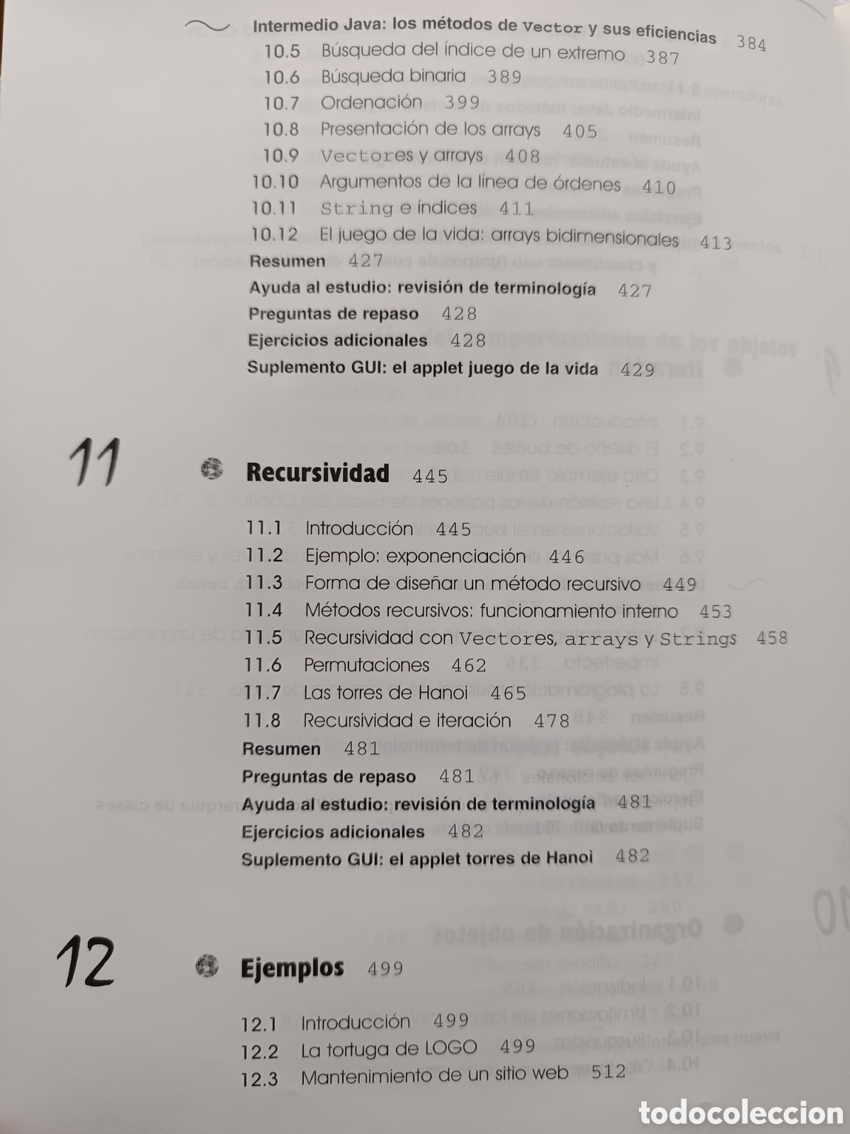 Libros de segunda mano: Introducci&oacute;n a la programaci&oacute;n con Java. Un enfoque orientado a objetos - Foto 10