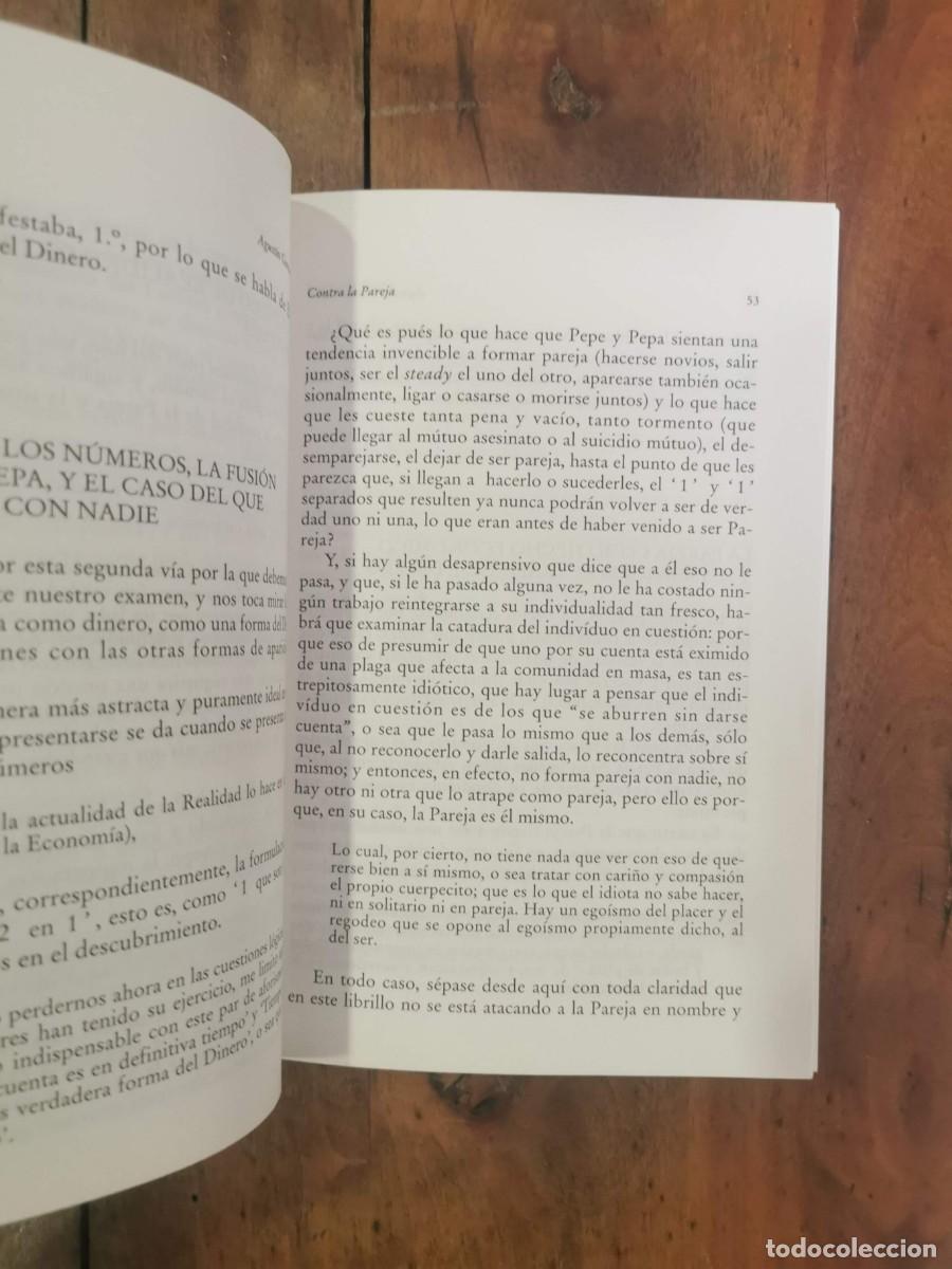 Libros de segunda mano: GARC&Iacute;A CALVO, Agust&iacute;n. Contra la pareja - Foto 3