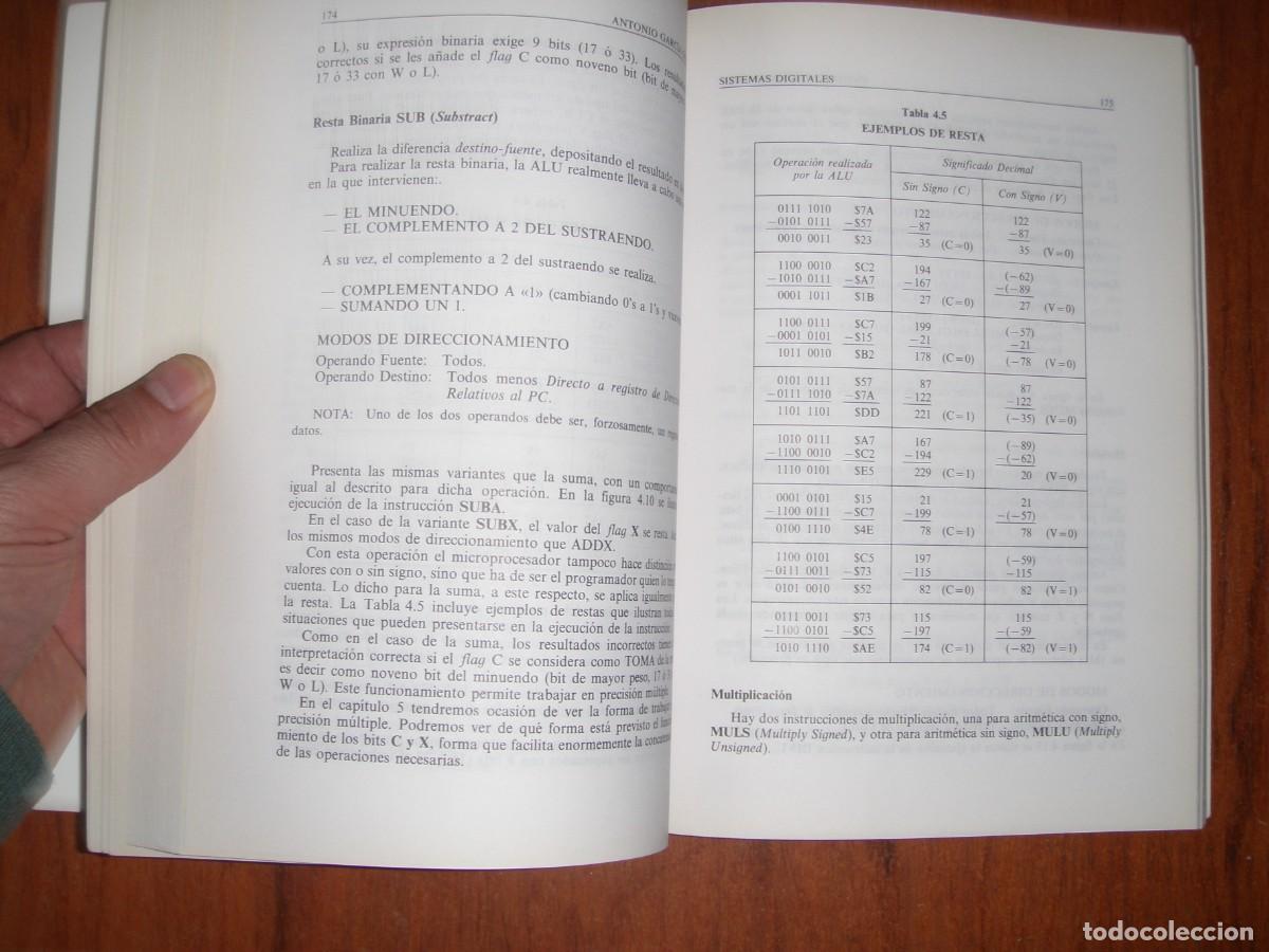 Libros de segunda mano: SISTEMAS DIGITALES INGENIER&Iacute;A DE LOS MICROPROCESADORES 68000 - Foto 3