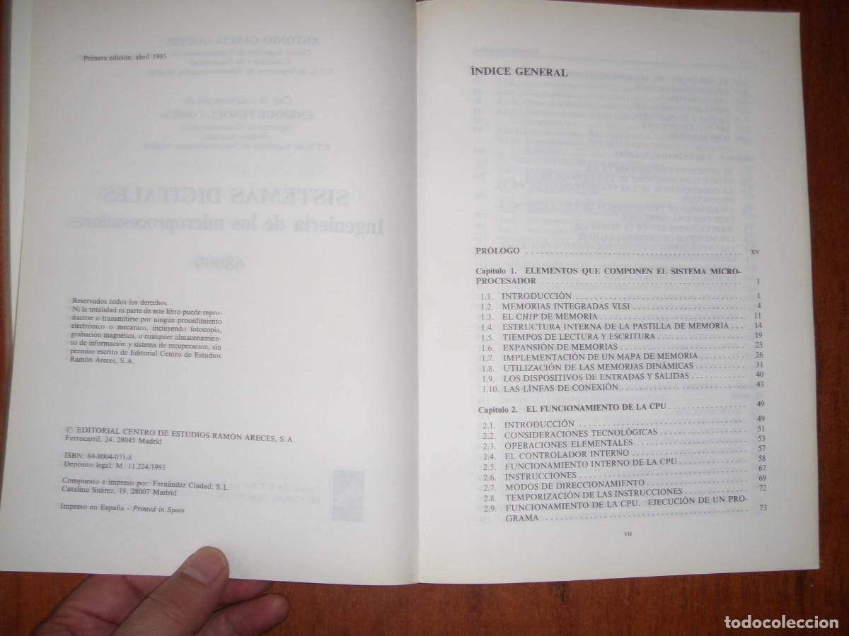Libros de segunda mano: SISTEMAS DIGITALES INGENIER&Iacute;A DE LOS MICROPROCESADORES 68000 - Foto 6
