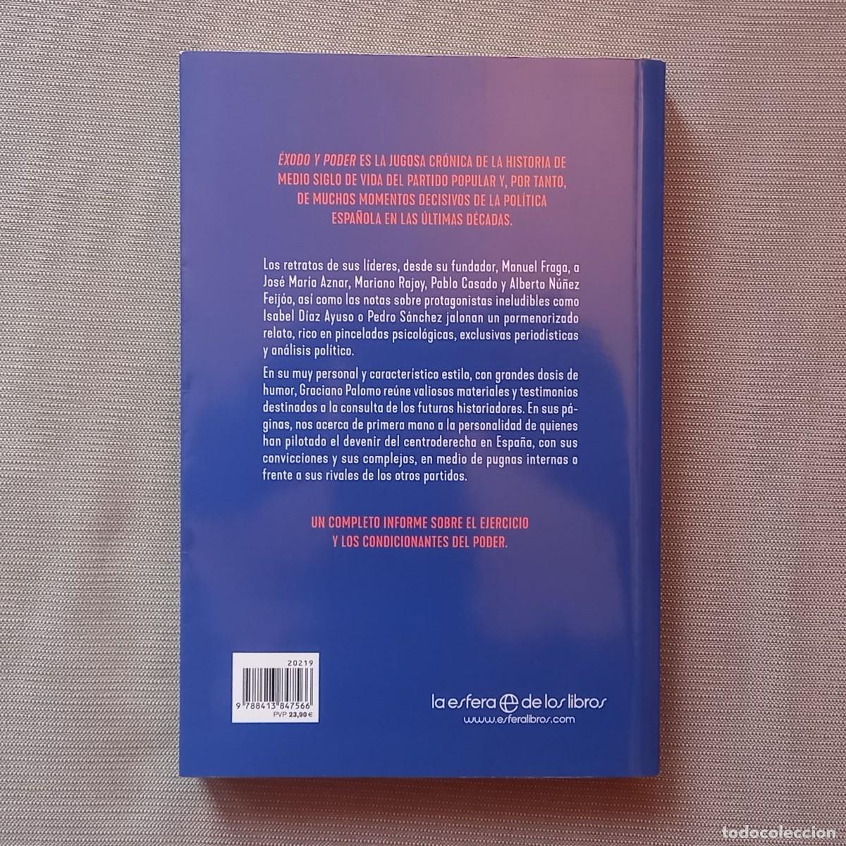 Libros de segunda mano: &Eacute;XODO Y PODER - GRACIANO PALOMO - Foto 2