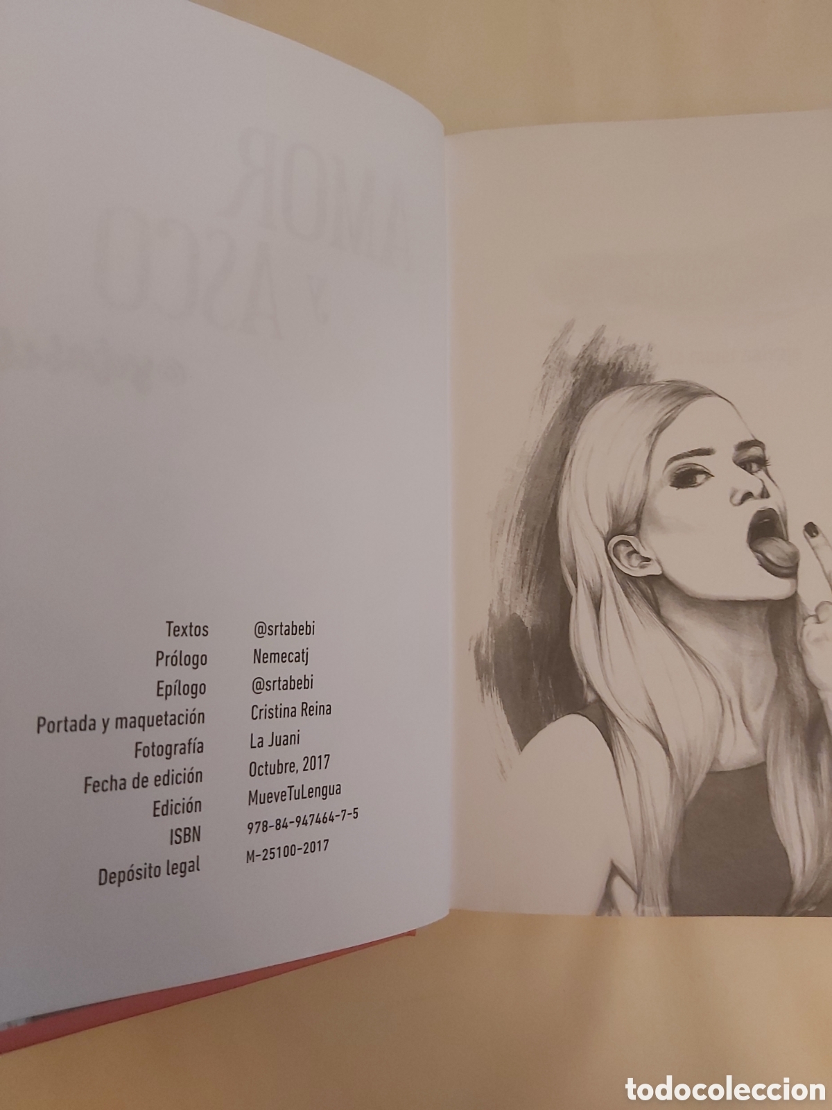 Libros de segunda mano: AMOR Y ASCO # SRTABEBI # MUEVE TU LENGUA EDICI&Oacute;N LIMITADA 2017 - Foto 2