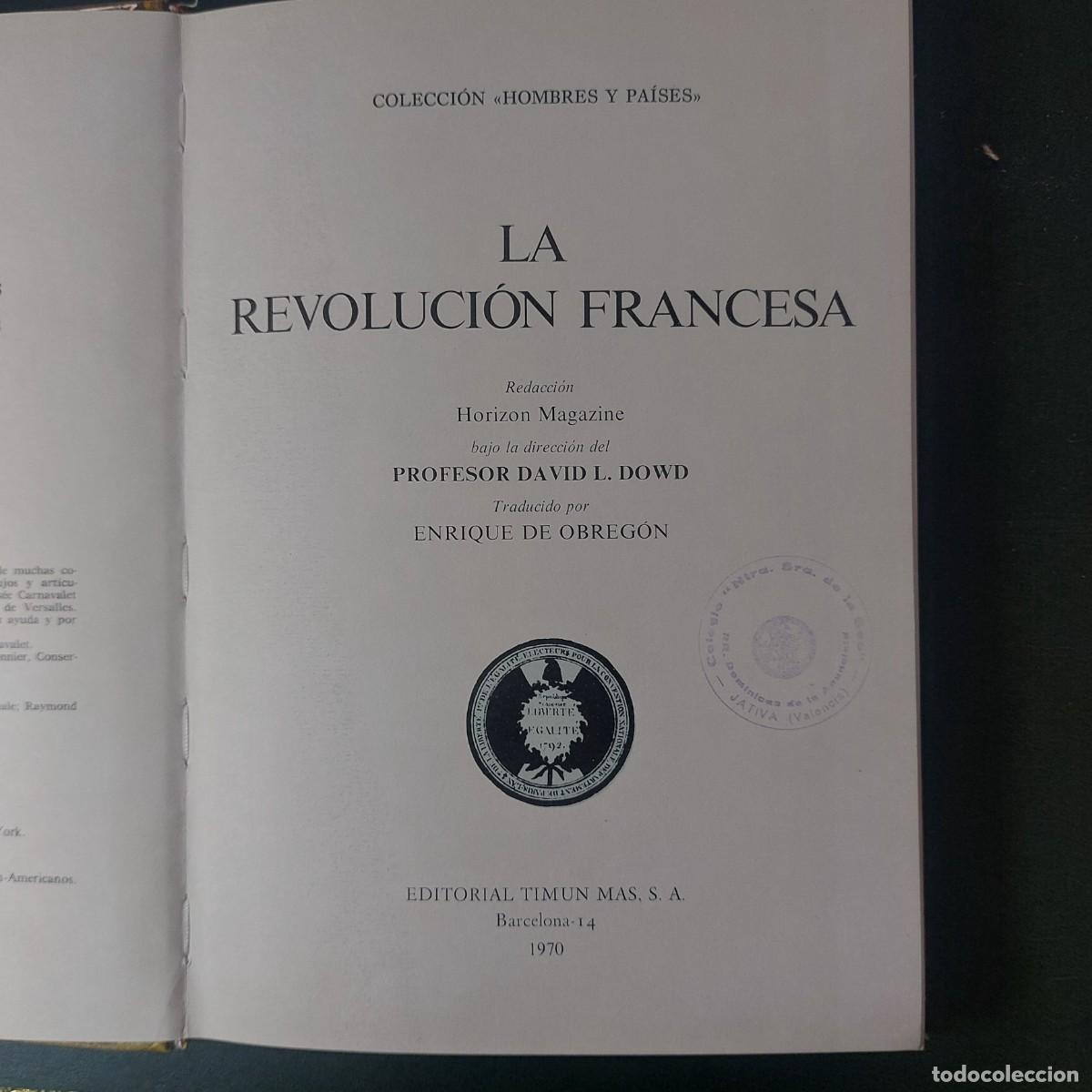 Libros de segunda mano: La revoluci&oacute;n francesa - David L.Dowd - 1970 - Foto 1