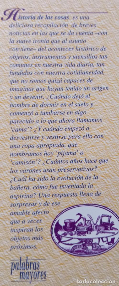 Libros de segunda mano: HISTORIA DE LAS COSAS - PANCRACIO CELDRAN - Foto 2