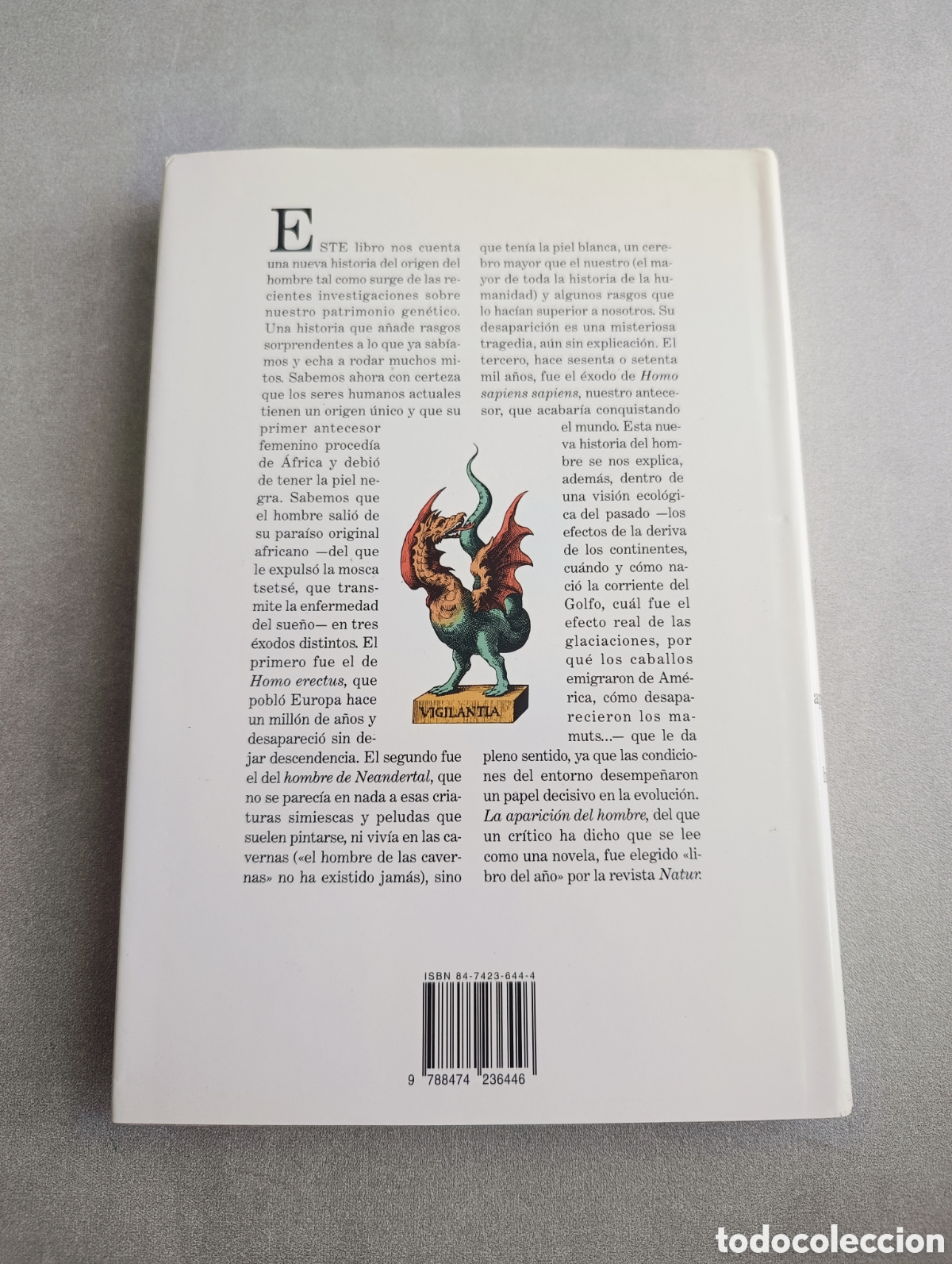 Libros de segunda mano: La aparici&oacute;n del hombre. Josef H. Reichholf. - Foto 3
