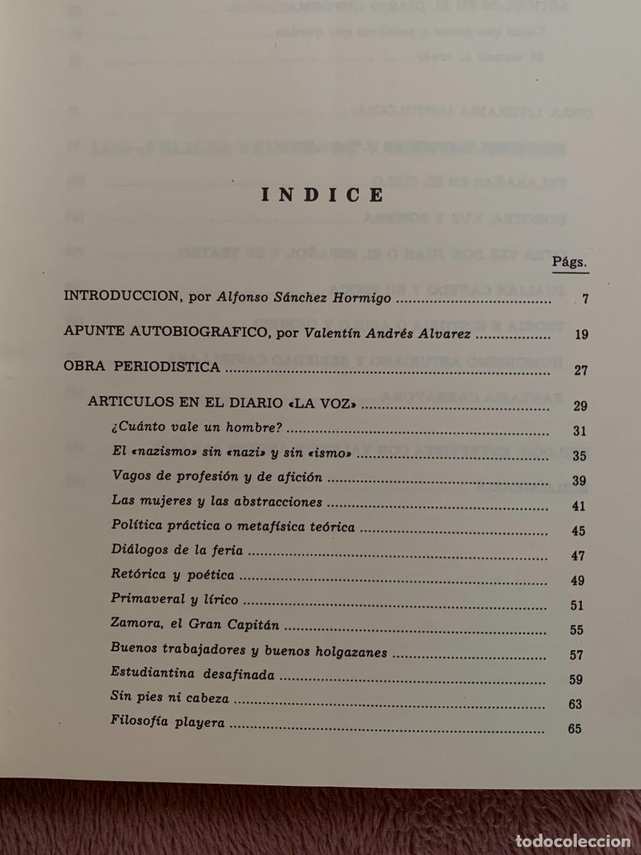 Libros de segunda mano: Valent&iacute;n Andr&eacute;s &Aacute;lvarez: En serio y en broma - Foto 4