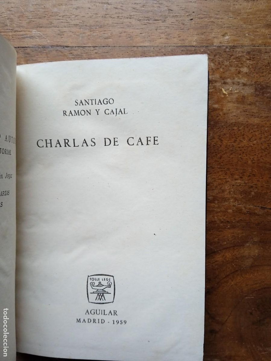 Libros de segunda mano: Ram&oacute;n y Cajal, Charlas de caf&eacute;, Aguilar Crisol - Foto 4