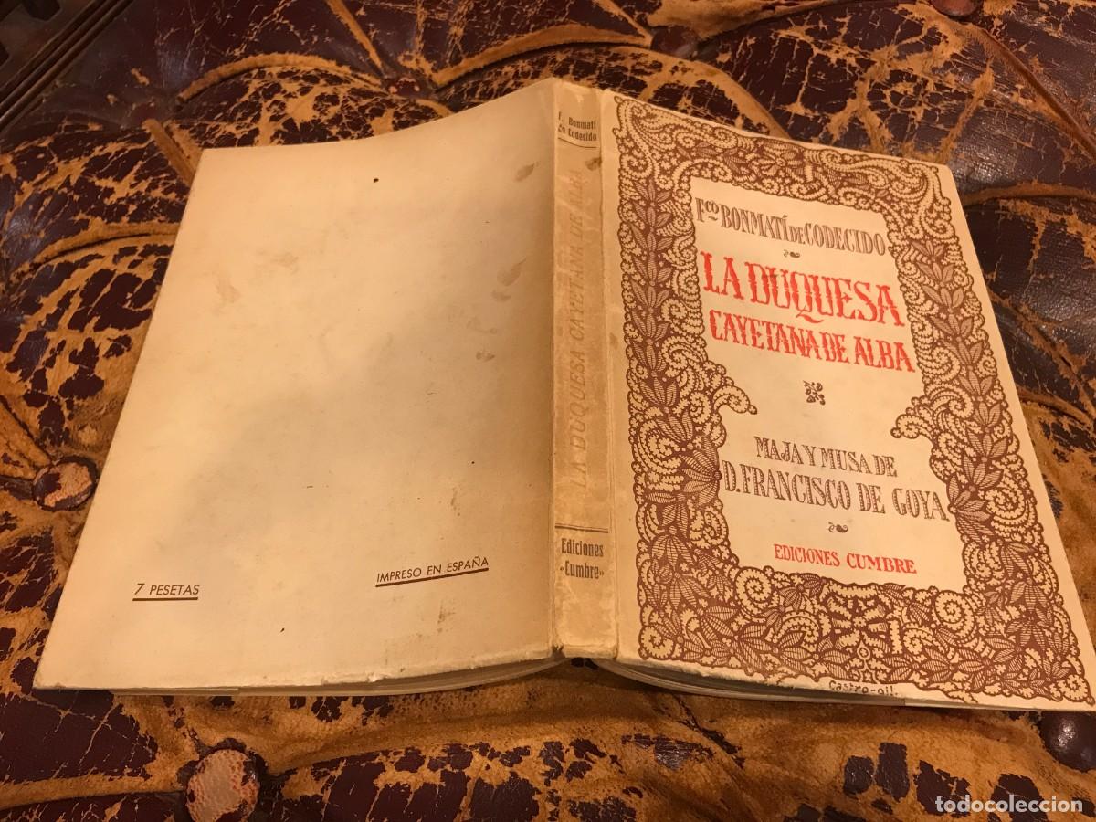 Libros de segunda mano: FRANCISCO BONMATI DE CODECIDO. LA DUQUESA CAYETANA DE ALBA... ED. CUMBRE, 1940 - Foto 1