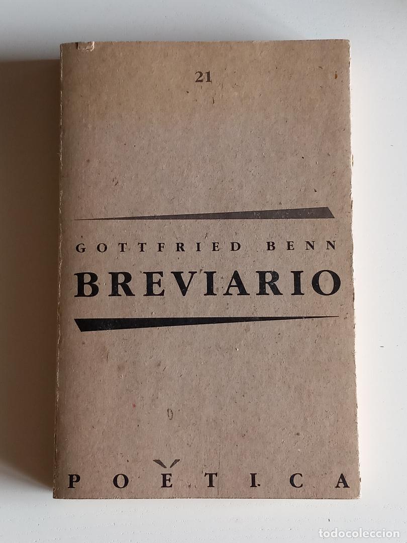 Libros de segunda mano: Breviario. Benn, Gottfried - Foto 1