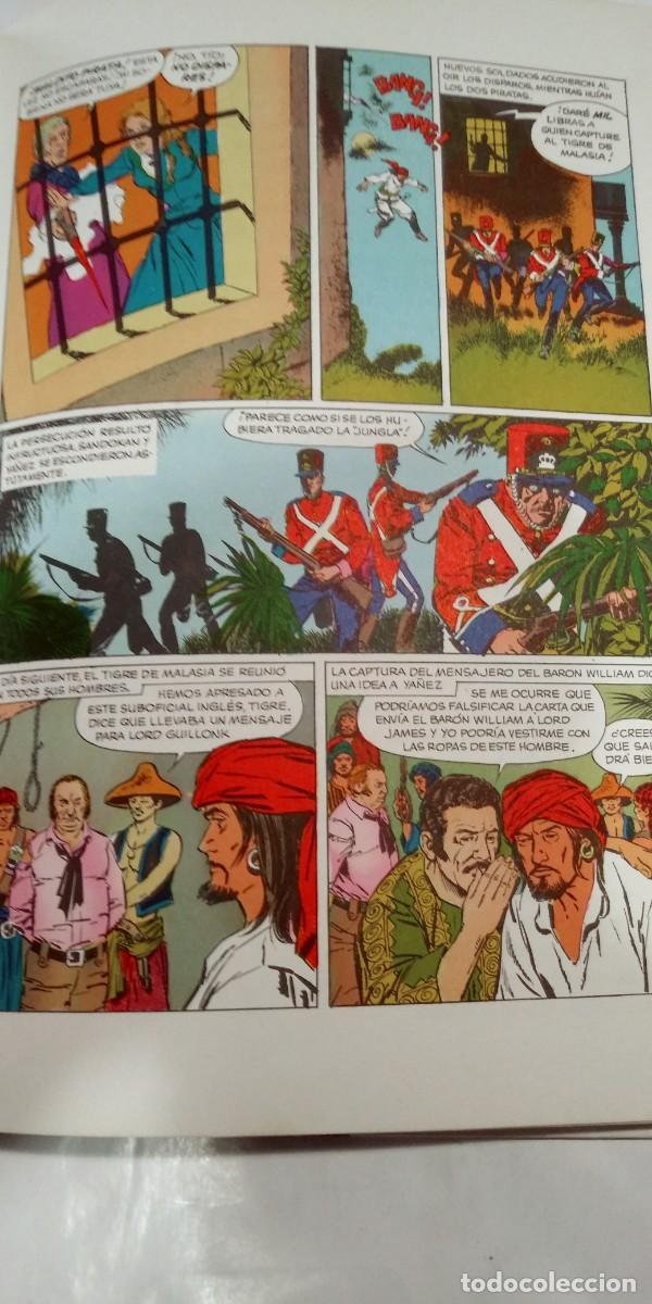 Libros de segunda mano: Sandokan Emilio Salgari Cl&aacute;sicos juveniles Libro-C&oacute;mic - Foto 3