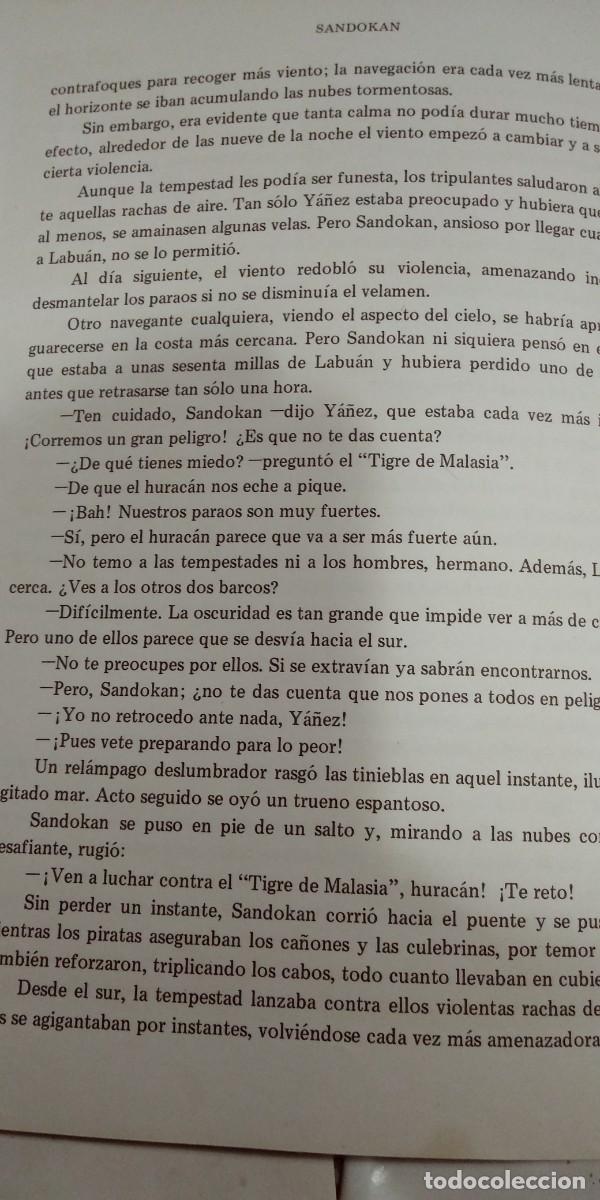 Libros de segunda mano: Sandokan Emilio Salgari Cl&aacute;sicos juveniles Libro-C&oacute;mic - Foto 4