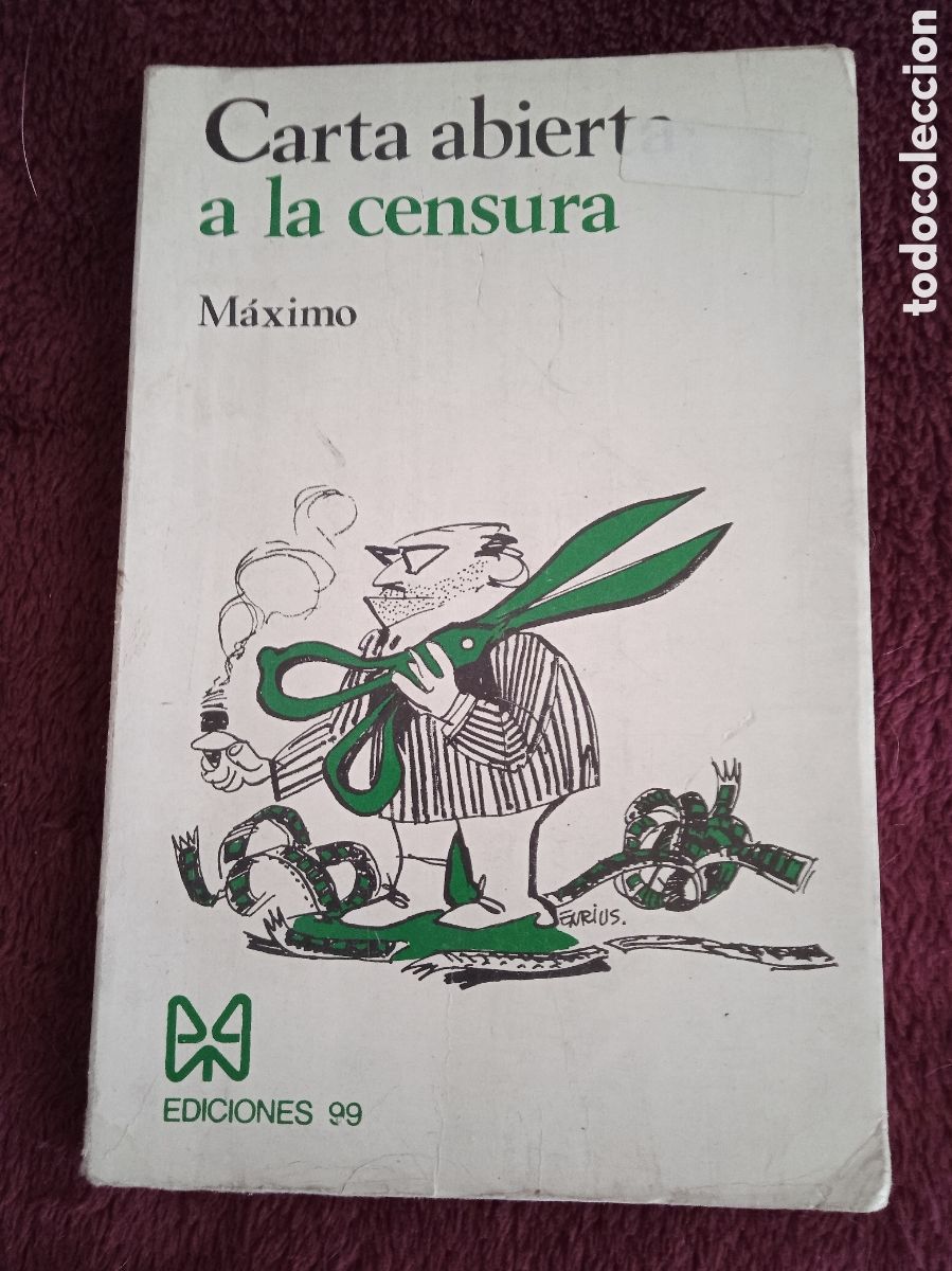Libros de segunda mano: CARTA ABIERTA A LA CENSURA, / M&Aacute;XIMO. - Foto 1