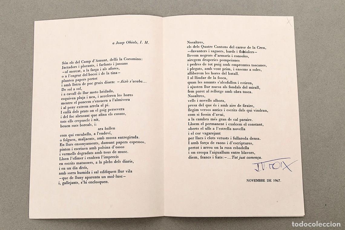 Libros de segunda mano: J. V. FOIX - 1967 - NADALA - Foto 3