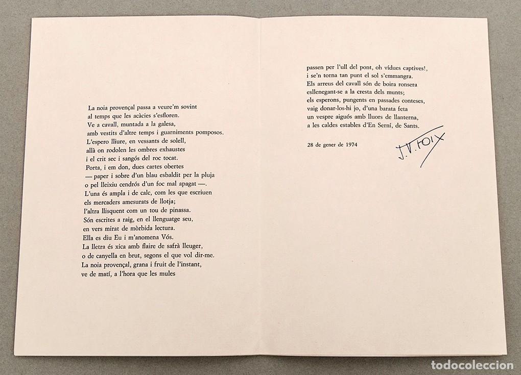 Libros de segunda mano: J. V. FOIX - 1973 - NADALA FIRMADA - Foto 3