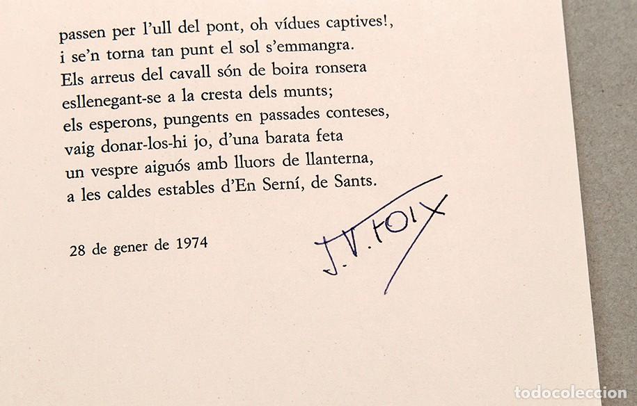 Libros de segunda mano: J. V. FOIX - 1973 - NADALA FIRMADA - Foto 4