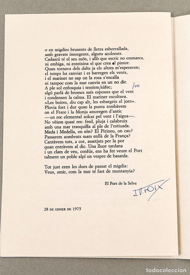 Libros de segunda mano: J. V. FOIX - 1974 - NADALA FIRMADA - Foto 4