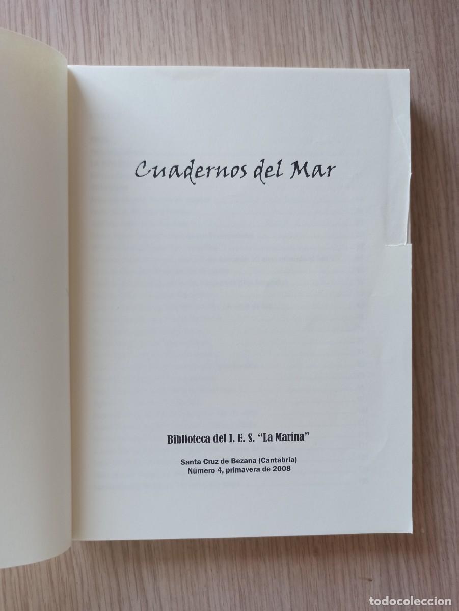 Libros de segunda mano: CUADERNOS DEL MAR N&ordm; 4 (Ed. IES La Marina) a&ntilde;o 2008 - Foto 3