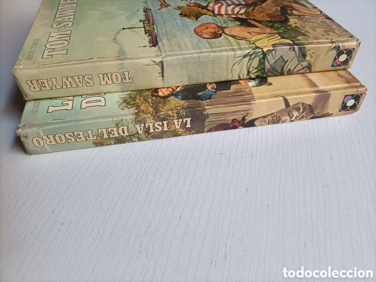 Libros de segunda mano: Tom sawyer. La isla del tesoro. Cl&aacute;sicos de la juventud 1975 - Foto 2