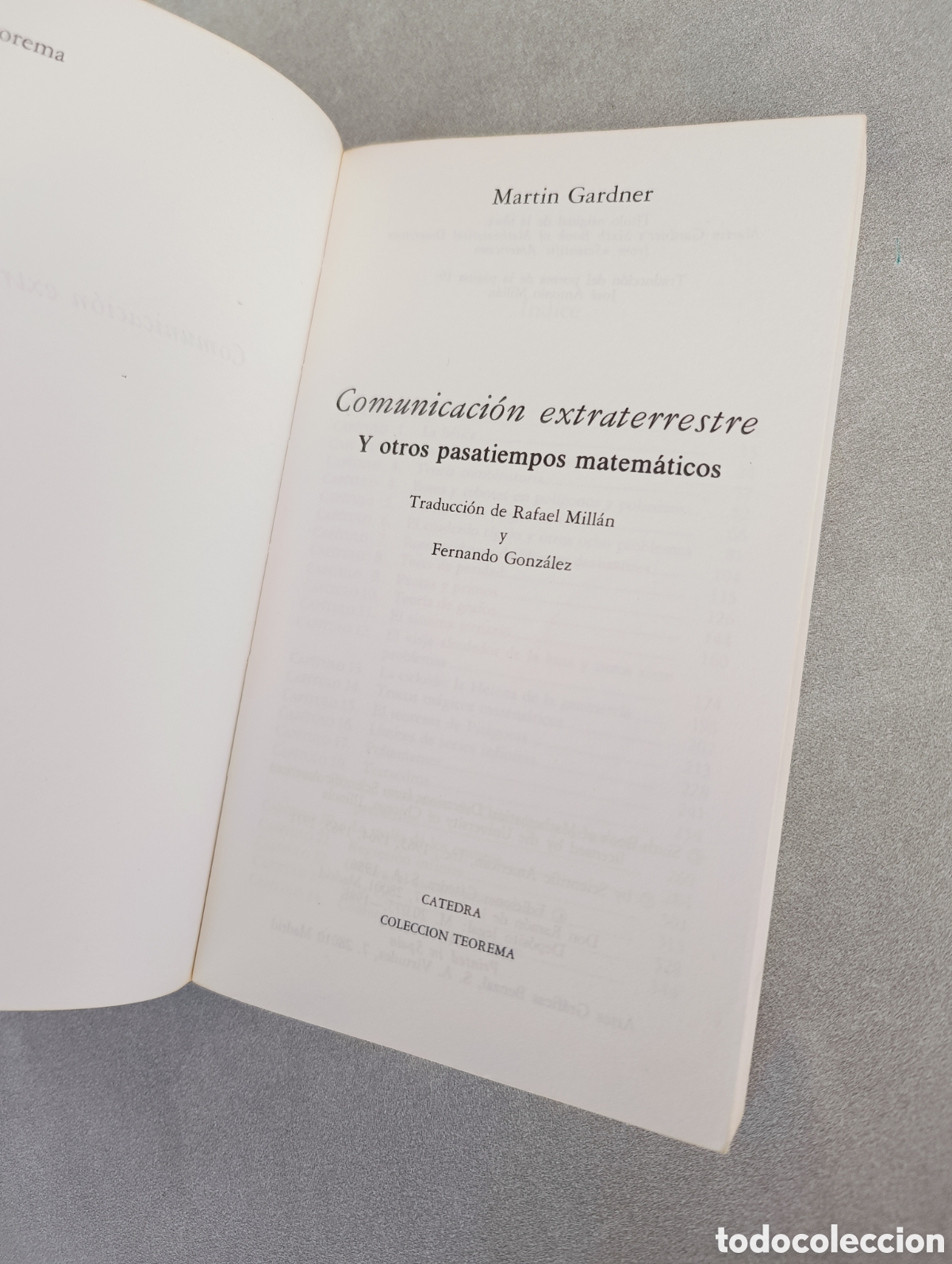 Libros de segunda mano: Comunicaci&oacute;n extraterrestre. Mart&iacute;n Gardner - Foto 4