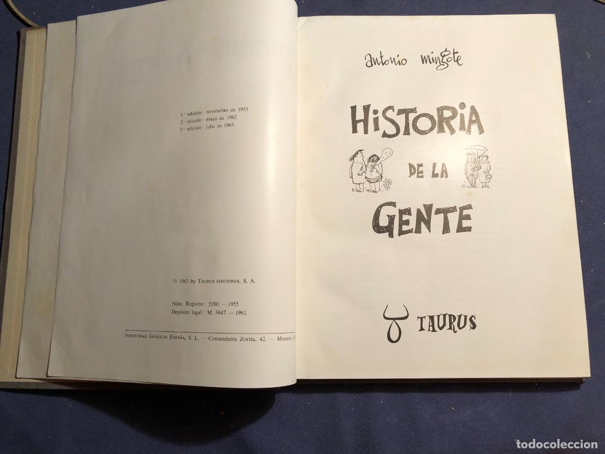 Libros de segunda mano: ANTONIO MINGOTE: - HISTORIA DE LA GENTE - (TAURUS, 1963) - Foto 2