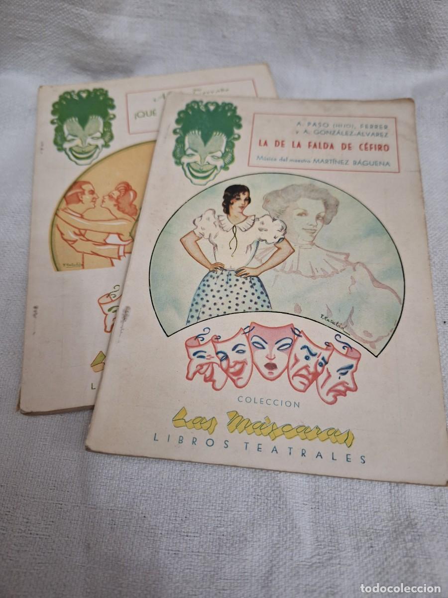 Libros de segunda mano: LAS MASCARAS. LIbros teatrales. - Foto 1