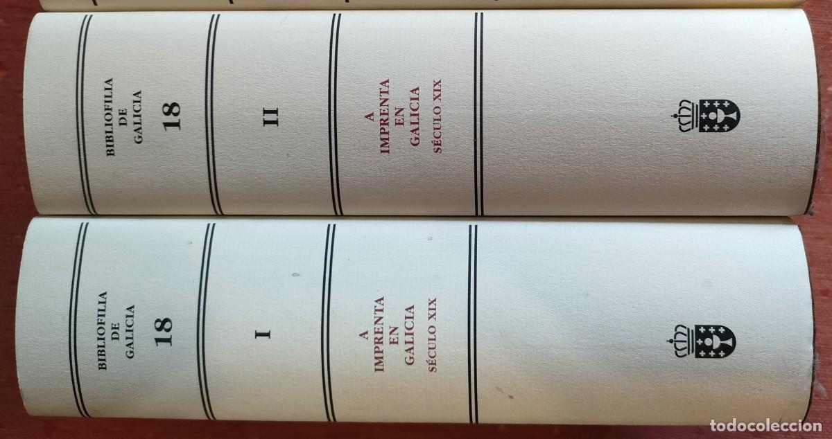 Libros de segunda mano: A IMPRENTA en GALICIA s&eacute;culo XIX, 2 vol., 2002 - Foto 2