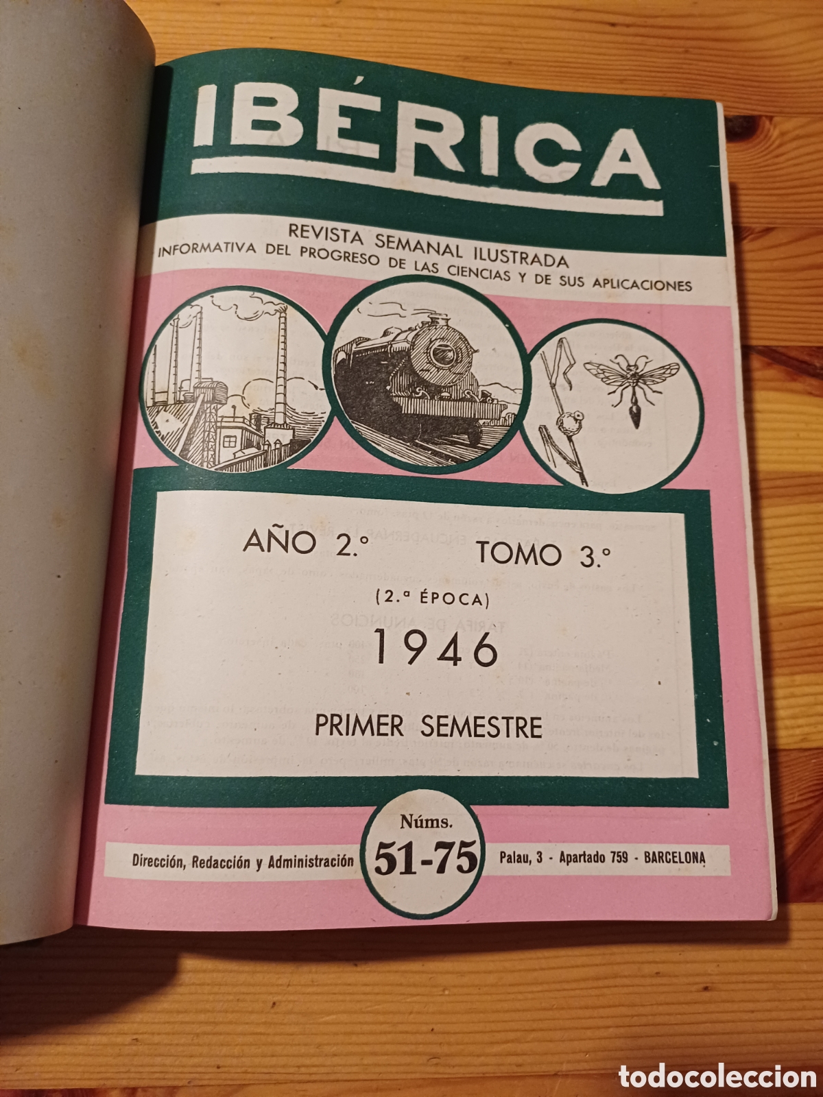 Libros de segunda mano: Iberica 1946 Tomo 3 El progreso de las ciencias y sus aplicaciones - Foto 2