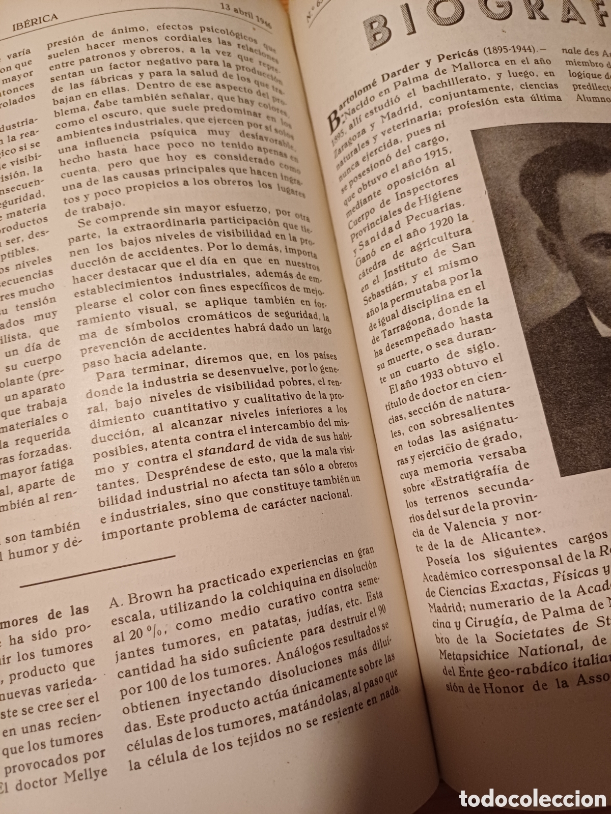 Libros de segunda mano: Iberica 1946 Tomo 3 El progreso de las ciencias y sus aplicaciones - Foto 5