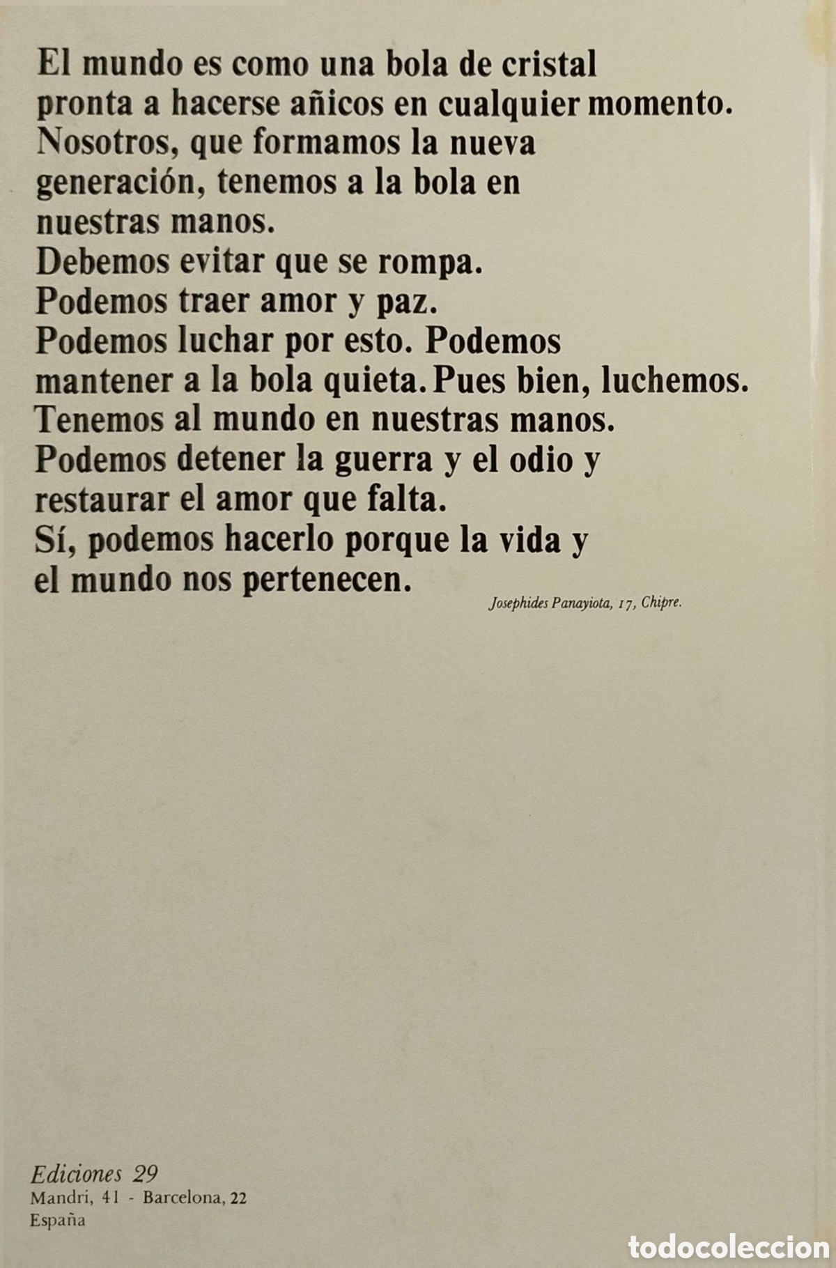 Libros de segunda mano: Querido Mundo. Ediciones 29. 1979. - Foto 2