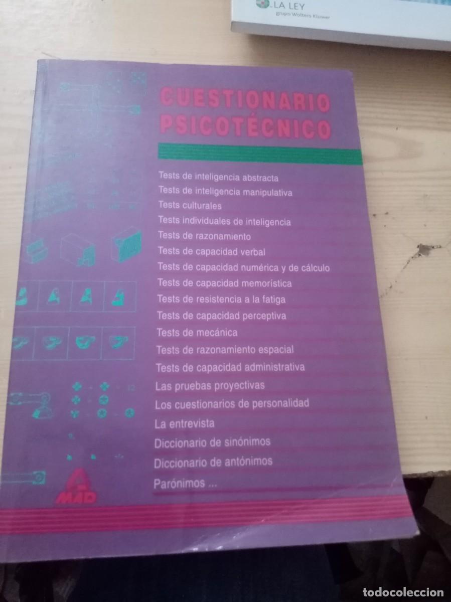 Libros de segunda mano: CUESTIONARIO PSICOTECNICO. EST29B3 - Foto 1