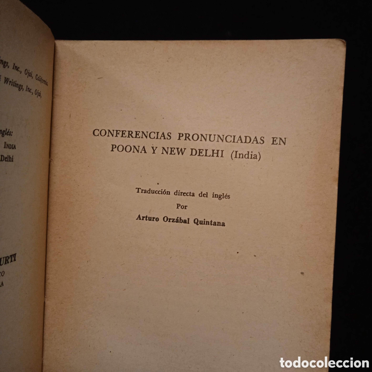 Libros de segunda mano: COMPRENSI&Oacute;N CREADORA - J KRISHNAMURTI - 1963 #8882 - Foto 4