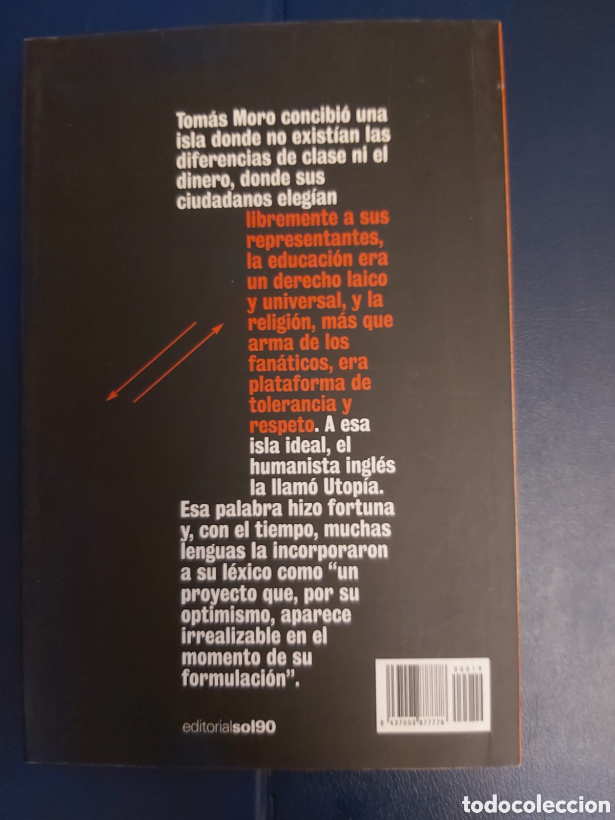 Libros de segunda mano: UTOP&Iacute;A # TOM&Aacute;S MORO # PUBLICO # 2010 - Foto 3