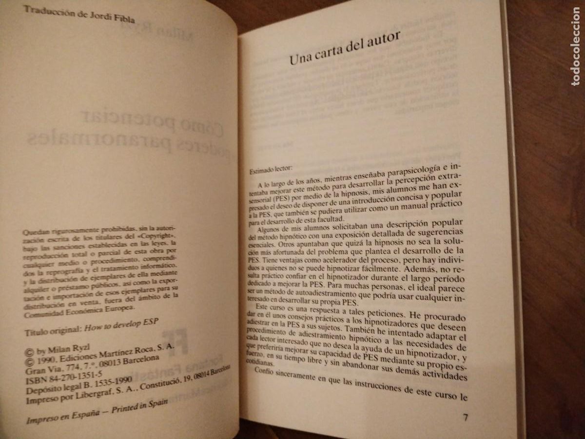 Libros de segunda mano: Como potenciar sus poderes paranormales -milan ryzl -canal pr&aacute;ctico con ejercicios programados - Foto 4