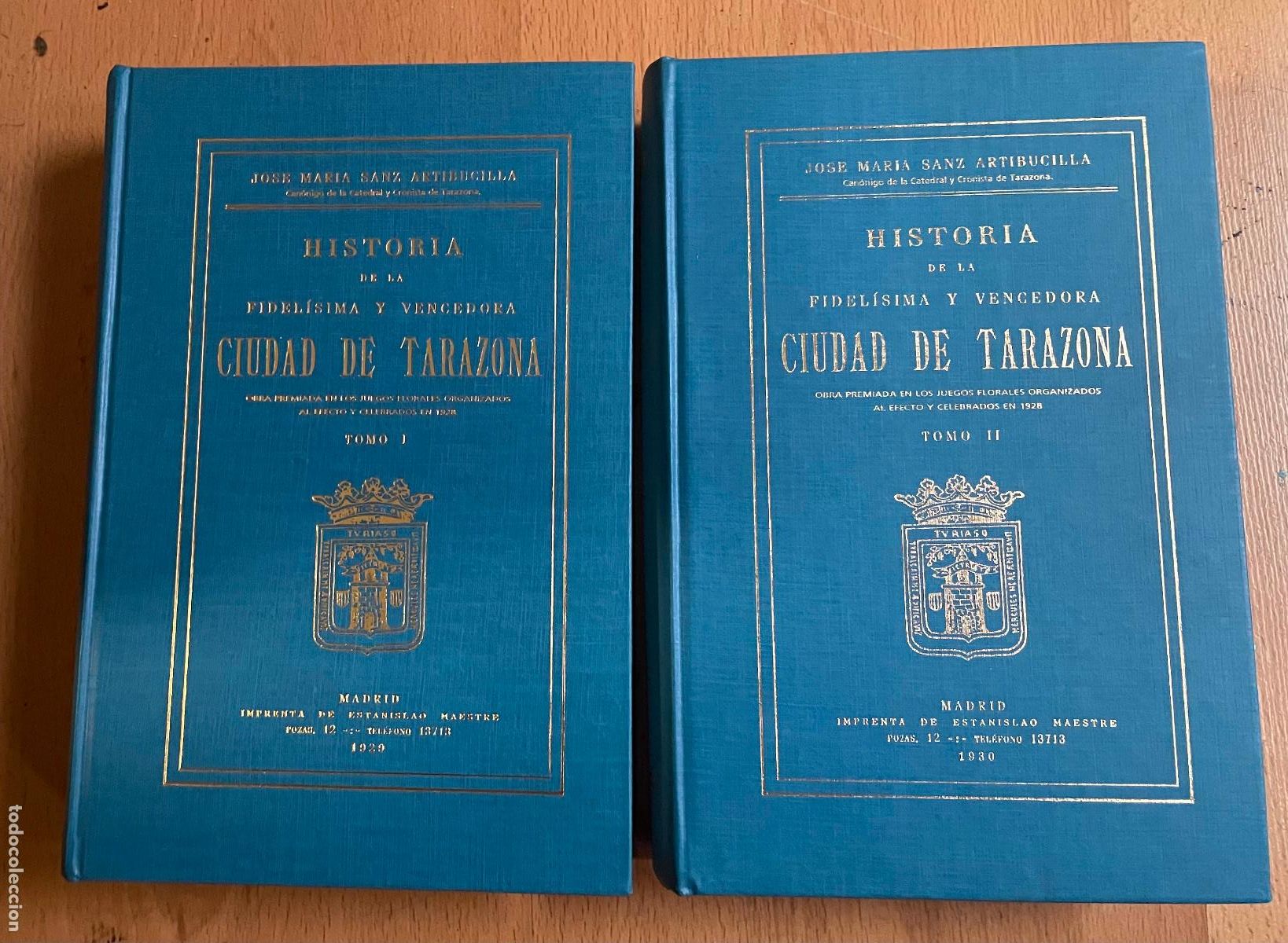 Libros de segunda mano: HISTORIA DE LA CIUDAD DE TARAZONA, FACSIMIL 2 VOLUMENES - Foto 1