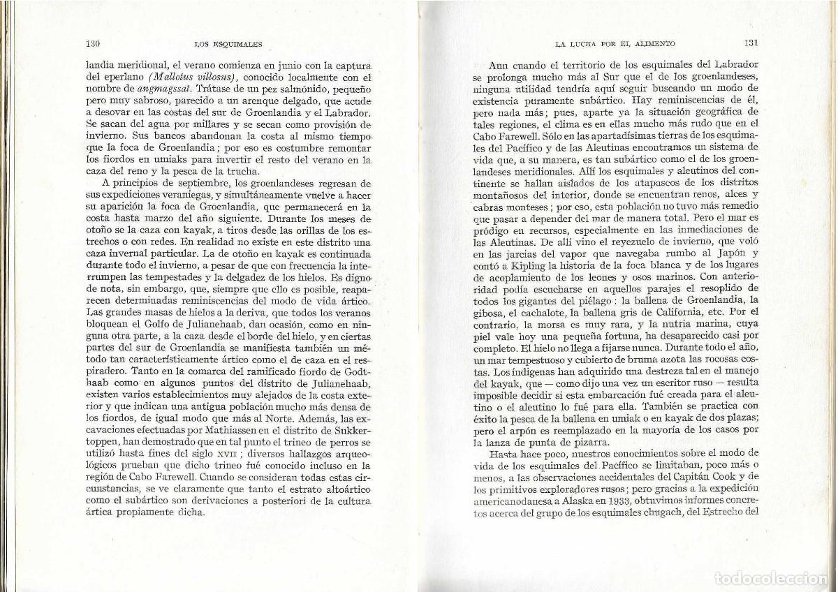 Libros de segunda mano: LOS ESQUIMALES - K. BIRKET-SMITH - EDITORIAL LABOR - Foto 5