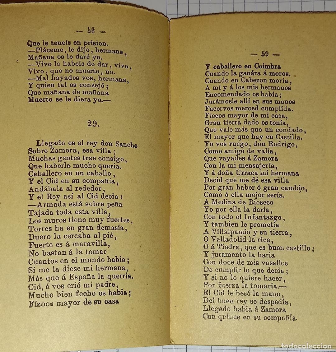Libros de segunda mano: Libro de bolsillo Romancero del Cid castellano antiguo Edit. Universal 1929 - Foto 5