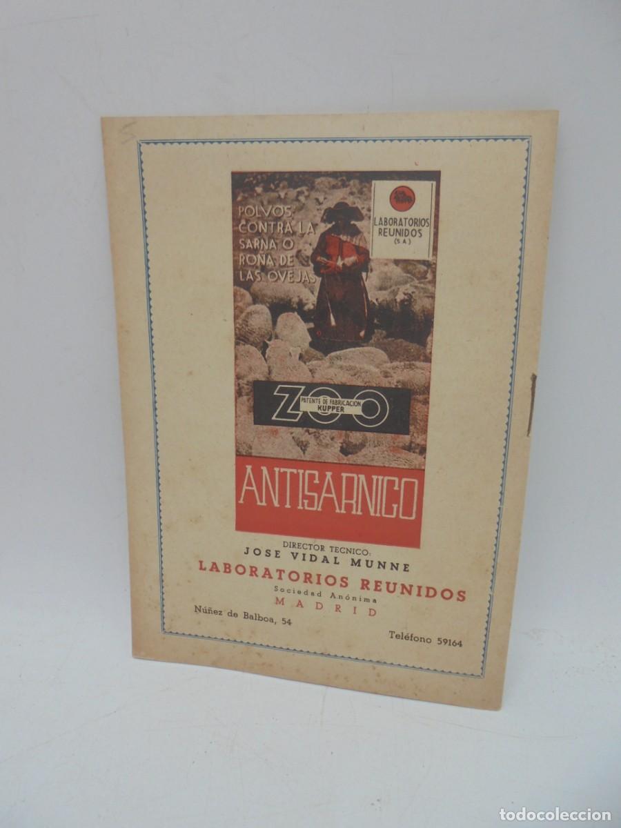 Libros de segunda mano: PSOROPTES COMUNIS OVIS. LABORATORIOS REUNIDOS. PAGS: 10. - Foto 4