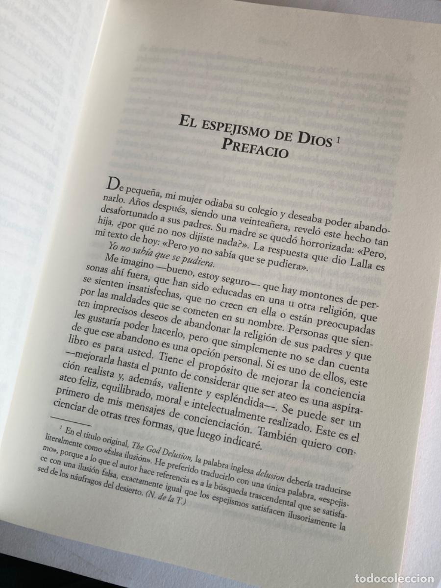 Libros de segunda mano: LIBRO. El espejismo de Dios. Richard Dawkins. Espasa Calpe, 2007. - Foto 6