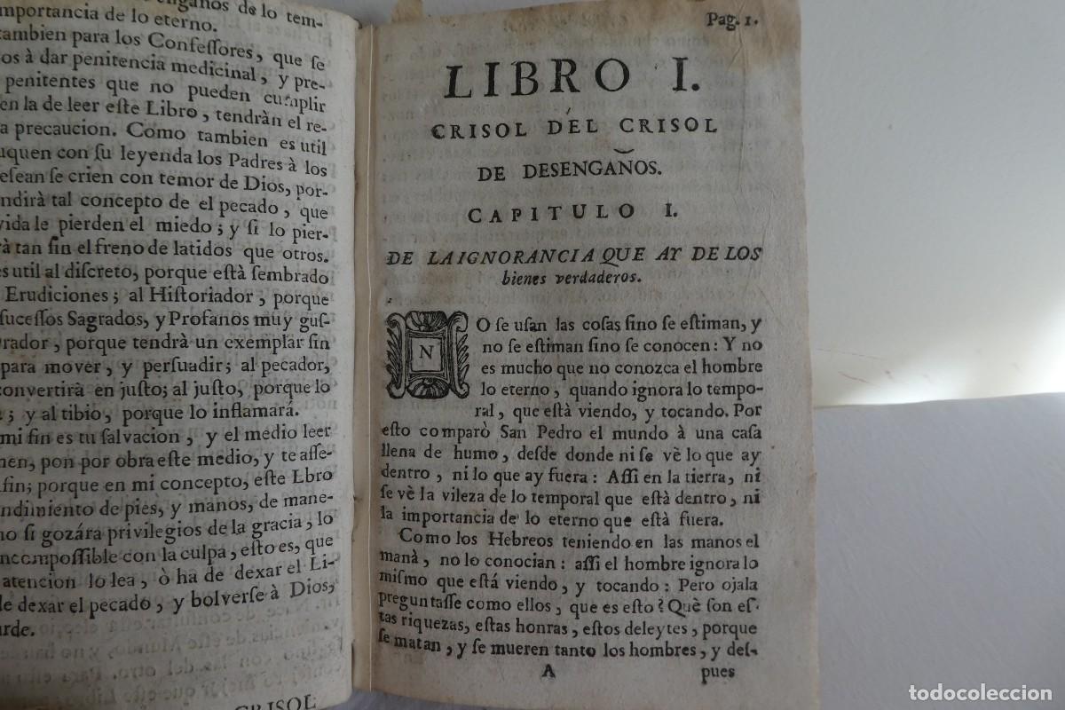 Libros de segunda mano: CRISOL DEL CRISOL DE DESENGA&Ntilde;OS. (1727) - Foto 5
