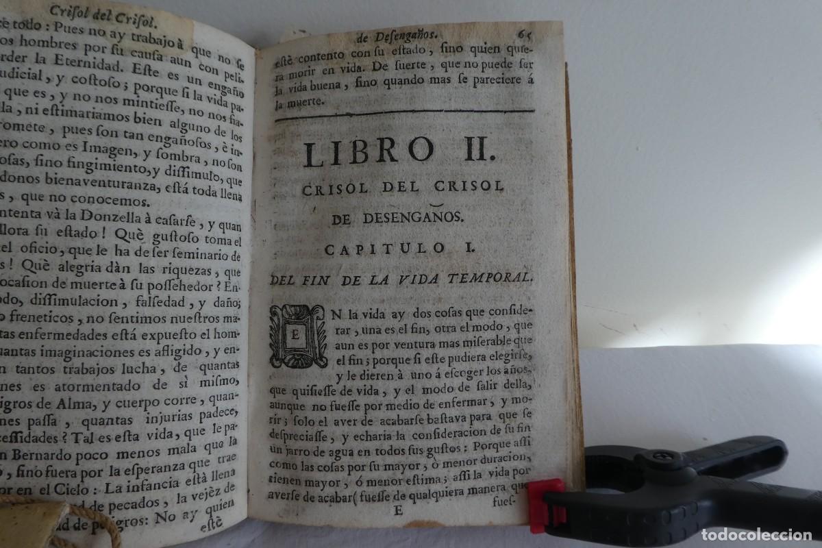 Libros de segunda mano: CRISOL DEL CRISOL DE DESENGA&Ntilde;OS. (1727) - Foto 6