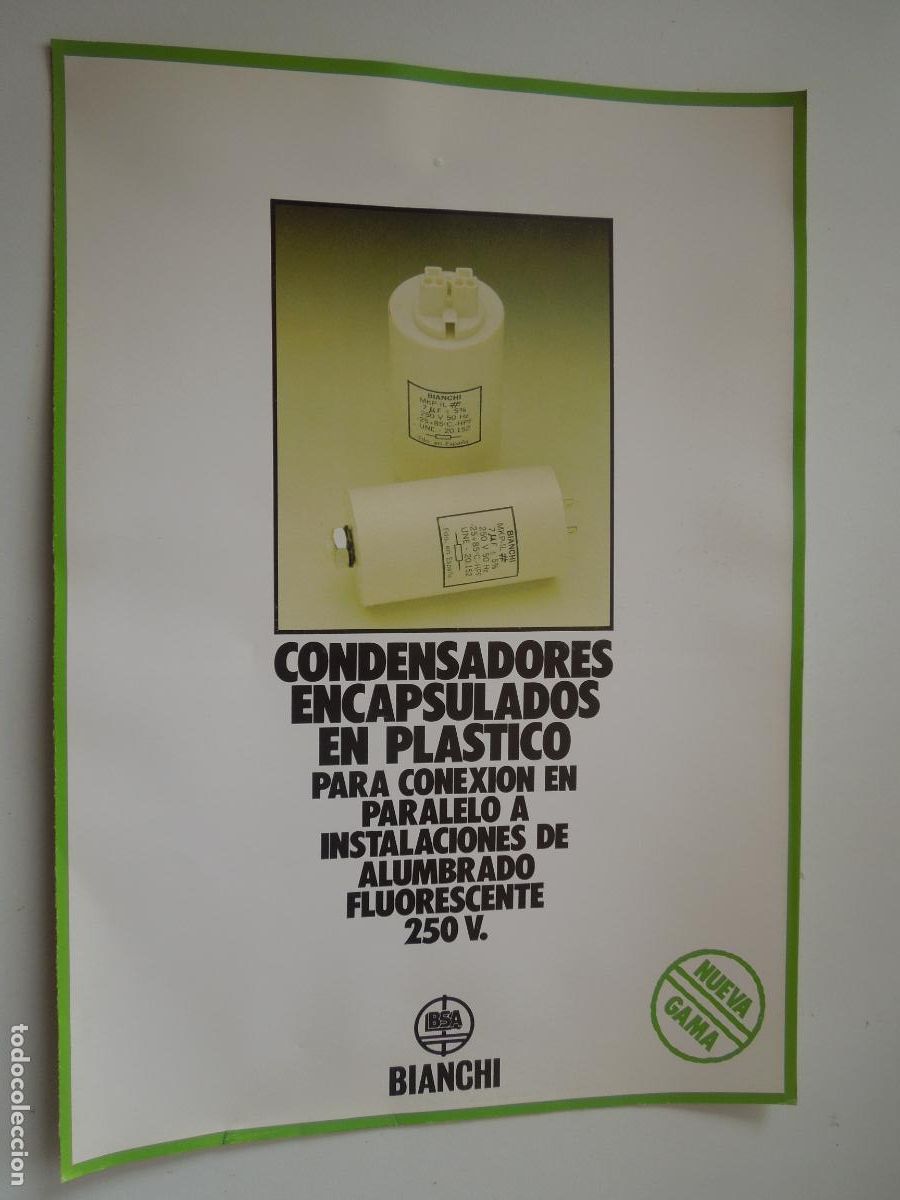 Libros de segunda mano: CONDENSADORES ENCAPSULADOS EN PLASTICO - FOLLETO - Foto 1