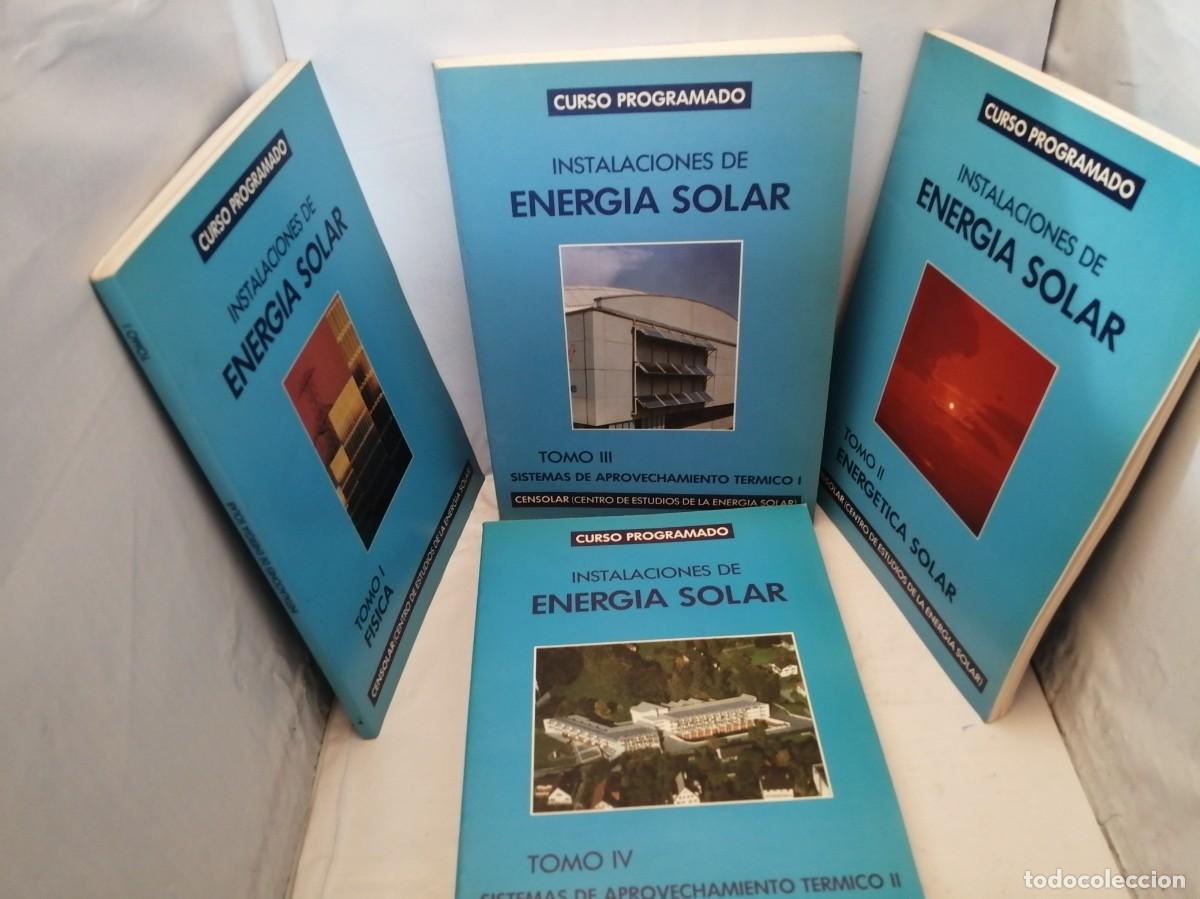 Libros de segunda mano: CENSOLAR. Curso Programado Instalaciones de Energ&iacute;a Solar, 4 Tomos - Foto 1